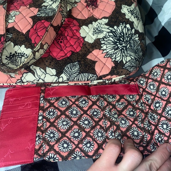 Vera Bradley Purse & Wallet - pink and brown - Picture 3 of 4